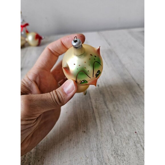 Vintage carlini owl bird Italian ornament RARE glass Xmas tree - Picture 9 of 10